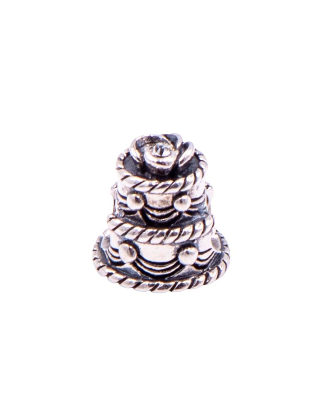 Chamilia Wedding Cake Sterling Silver Swarovski Crystal Charm Bead